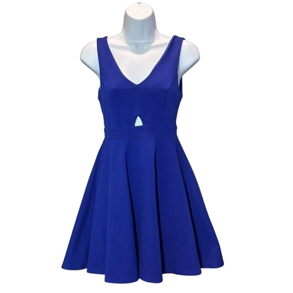 Vintage Altar'd State Royal Blue Skater Dress Mini Size Small Tumblr Era